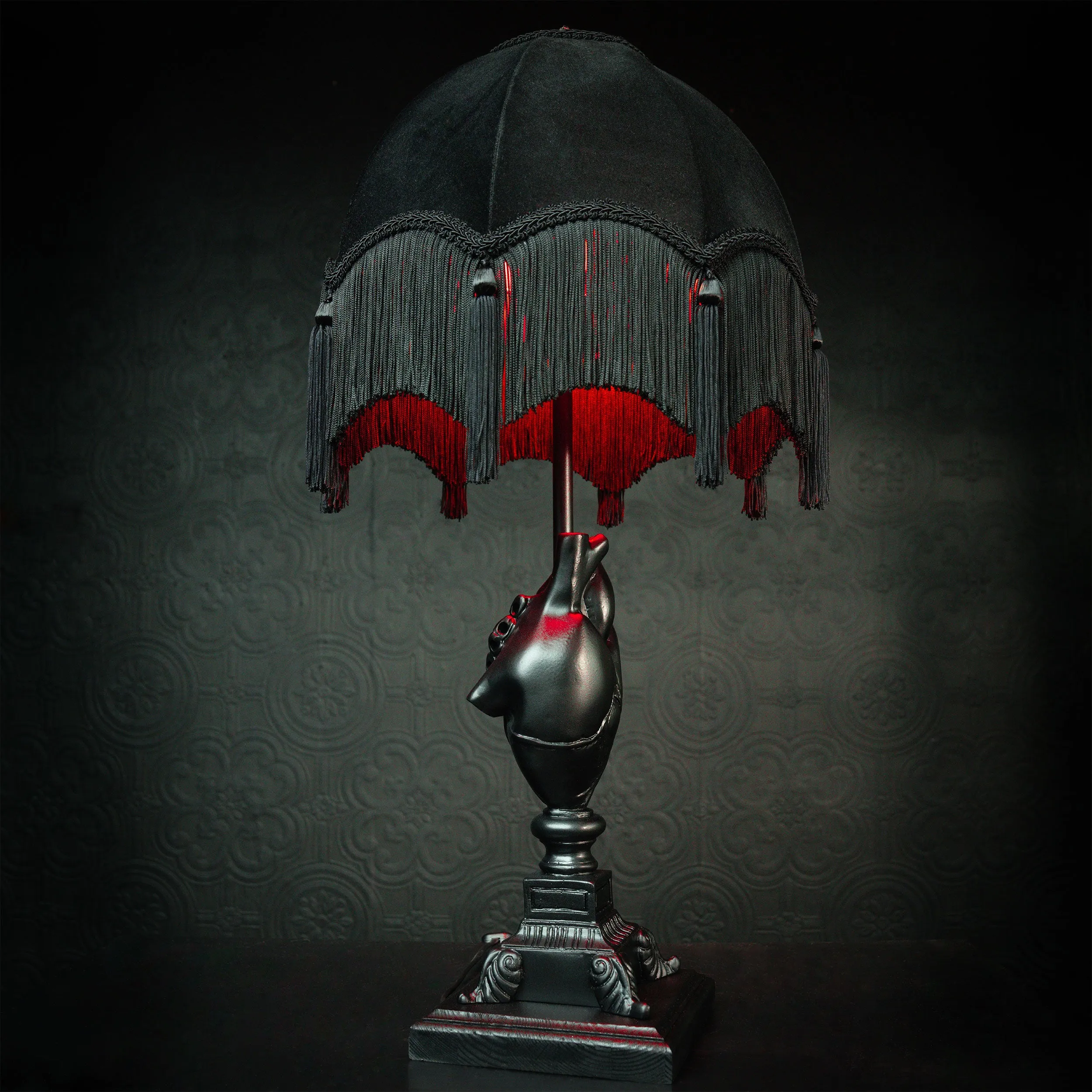 The Black Anatomical Heart Lamp