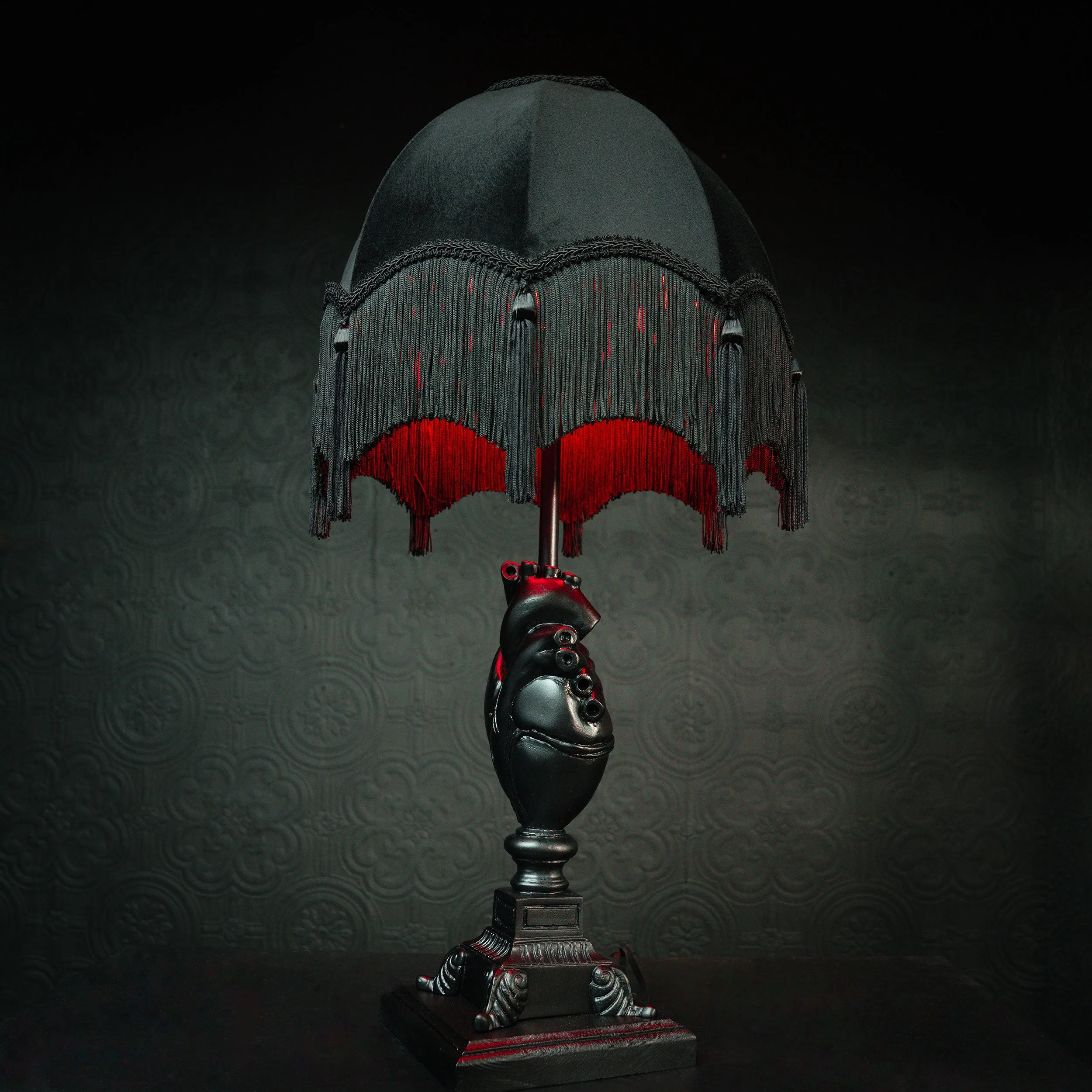 The Black Anatomical Heart Lamp