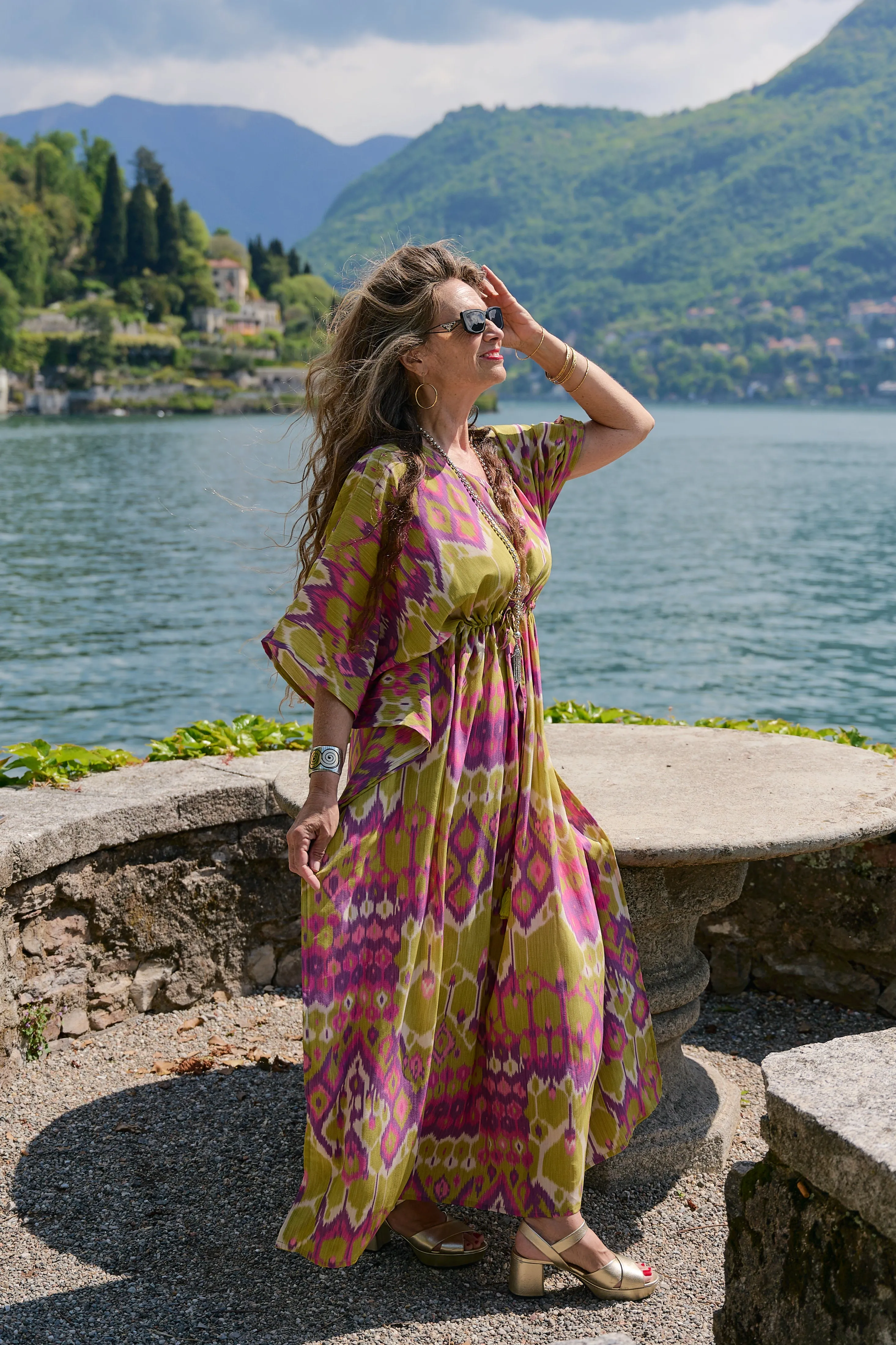 Viola Vita Italian Silk Maxi Dress